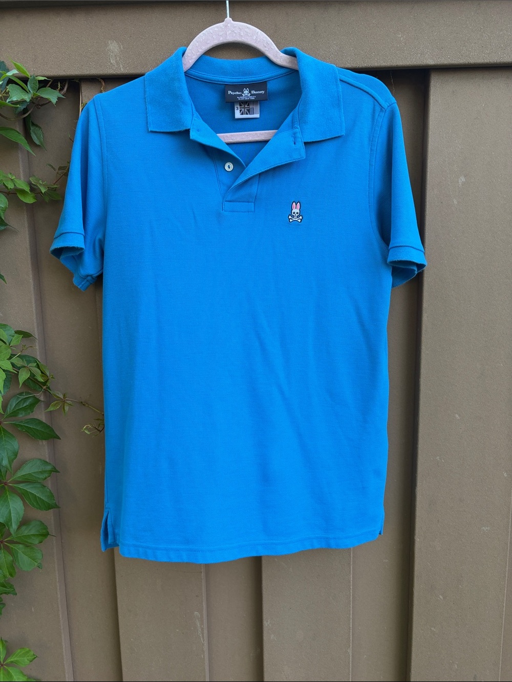 Psycho Bunny Teal Blue Short-Sleeve Pima Cotton Polo